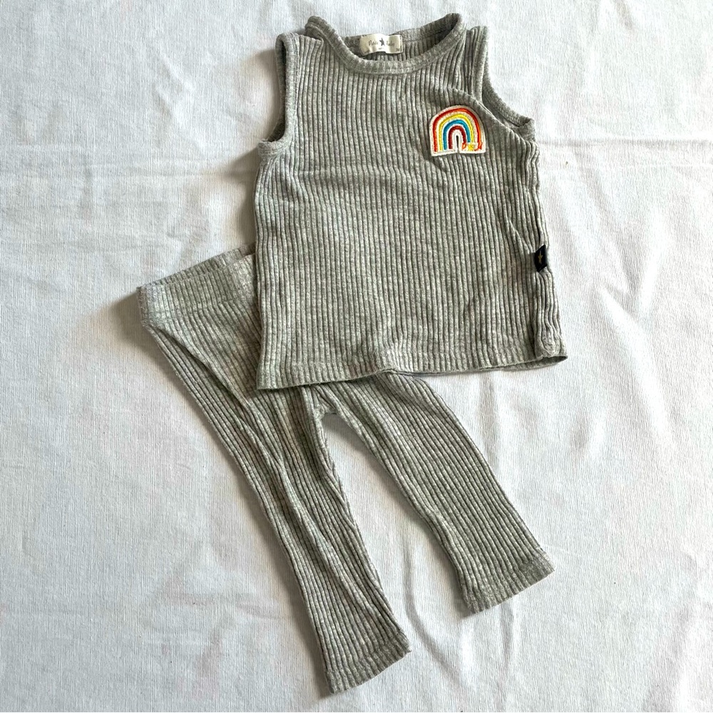 Petite Hailey 2 Piece Ribbed Outfit 3-6 months